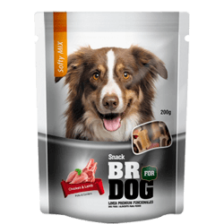 BR SNACK FOR DOG SOFTY MIX POLL Y CORDE  200GR