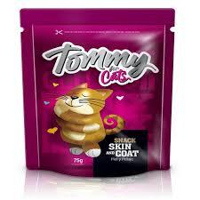 SNACK TOMMY CAT SKIN AND COAT 75 GR